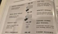 Homály Grill & Bar Bicske - Étlap/itallap