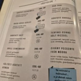 Homály Grill & Bar, Bicske - Étlap/itallap