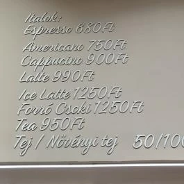 Hópihe Cookies & More Budapest - Étlap/itallap