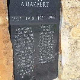 Hősi emlékmű, Ábrahámhegy - Egyéb