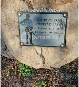 Hősi emlékmű és zászló