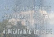 I. és II. világháború áldozatainak emlékműve Mezőkövesd