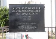 I. & II. világháborús emlékmű Bajna