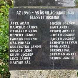 I. és II. világháborús emlékmű Alsómocsolád - Egyéb