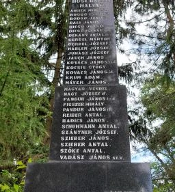 I. és II. világháborús emlékmű