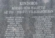 I. és II. világháborús emlékmű Kondoros