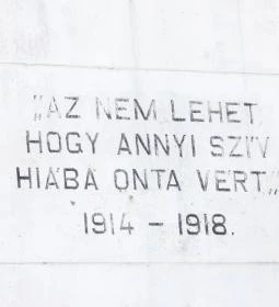 I. világháború hősi halottainak emlékműve