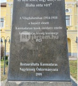 I. világháborús emlékmű