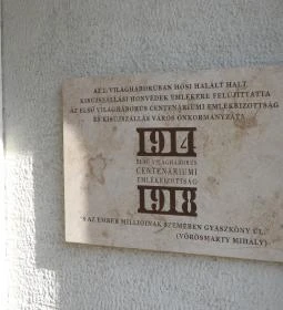 I. világháborús emlékmű