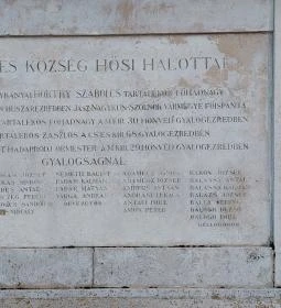 I. világháborús emlékmű