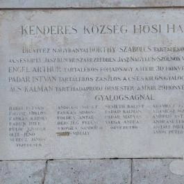 I. világháborús emlékmű Kenderes - Egyéb