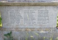 I. világháborús emlékmű Káva