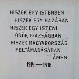 I. világháborús emlékmű, Csákberény - Egyéb