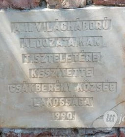 I. világháborús emlékmű