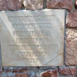 I. világháborús emlékmű, Csákberény - Egyéb