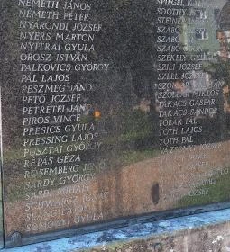 I. világháborús emlékmű