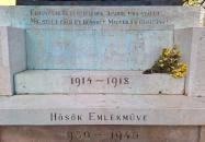I. világháborús emlékmű Hajdúnánás