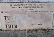 I. világháborús emlékmű Baracska