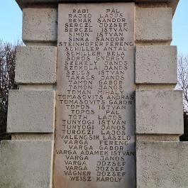 I. világháborús emlékmű, Baracska - Egyéb