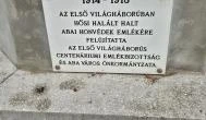 I. világháborús emlékmű Aba - Külső kép