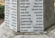 I. világháborús emlékmű Aba