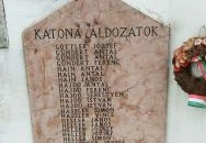 A II. világháború hősi halottainak és minden áldozatának emlékére Zsámbék