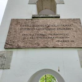 A II. világháború hősi halottainak és minden áldozatának emlékére, Zsámbék - Egyéb