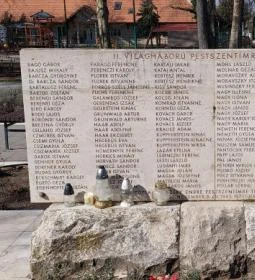 A II. világháború pestszentimrei áldozatainak emlékműve