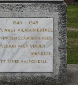 II. világháborús emlékmű