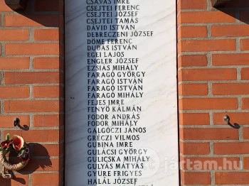 II. világháborús emlékmű Kiszombor