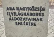 II. Világháborús emlékmű Aba