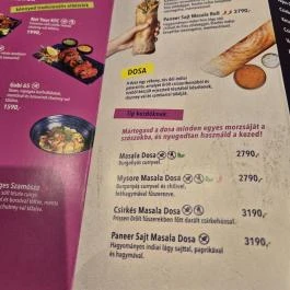 INDIGO Express - Allee Budapest - Étlap/itallap