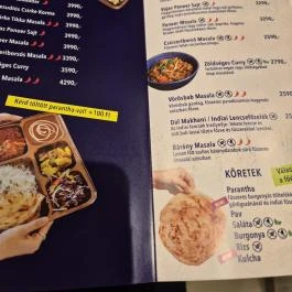 INDIGO Express - Allee Budapest - Étlap/itallap