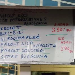 Ízek Háza - Fehérvári úti Vásárcsarnok, Budapest - Étlap/itallap