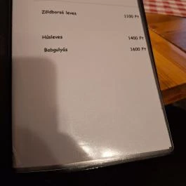 Jósva Étterem Jósvafő - Étlap/itallap