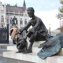 József Attila szobra Budapest - Külső kép