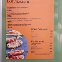 Jupiter Food Truck Budapest - Étlap/itallap