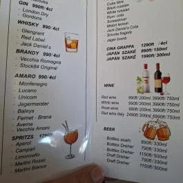 Kaiteki Sushi Restaurant Budapest - Étlap/itallap