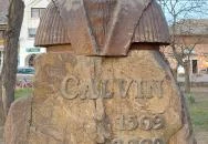 Kálvin János mellszobor Kunhegyes