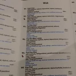 Kao Hom Thai Soup & Wok Budapest - Étlap/itallap