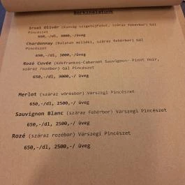 Kávébab Kávézó Budapest - Étlap/itallap