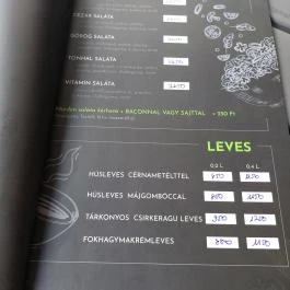 Kebab Bár, Nemesvámos - Étlap/itallap