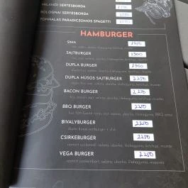 Kebab Bár, Nemesvámos - Étlap/itallap
