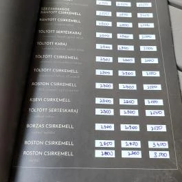 Kebab Bár, Nemesvámos - Étlap/itallap