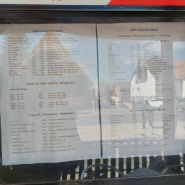 Kék Duna étterem Lipót - Étlap/itallap