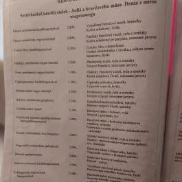 Kék Duna étterem Lipót - Étlap/itallap