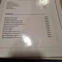 Kék Lagúna Étterem & Pizzéria, Dombrád - Étlap/itallap