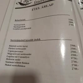 Kék Lagúna Étterem & Pizzéria, Dombrád - Étlap/itallap