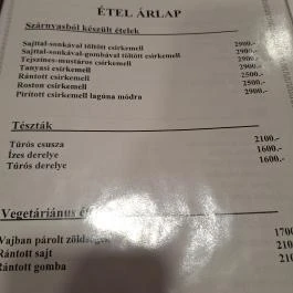 Kék Lagúna Étterem & Pizzéria, Dombrád - Étlap/itallap