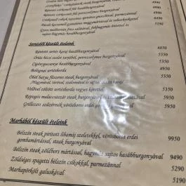 Kék Öböl Étterem & Panzió, Balatonf?zf? - Étlap/itallap